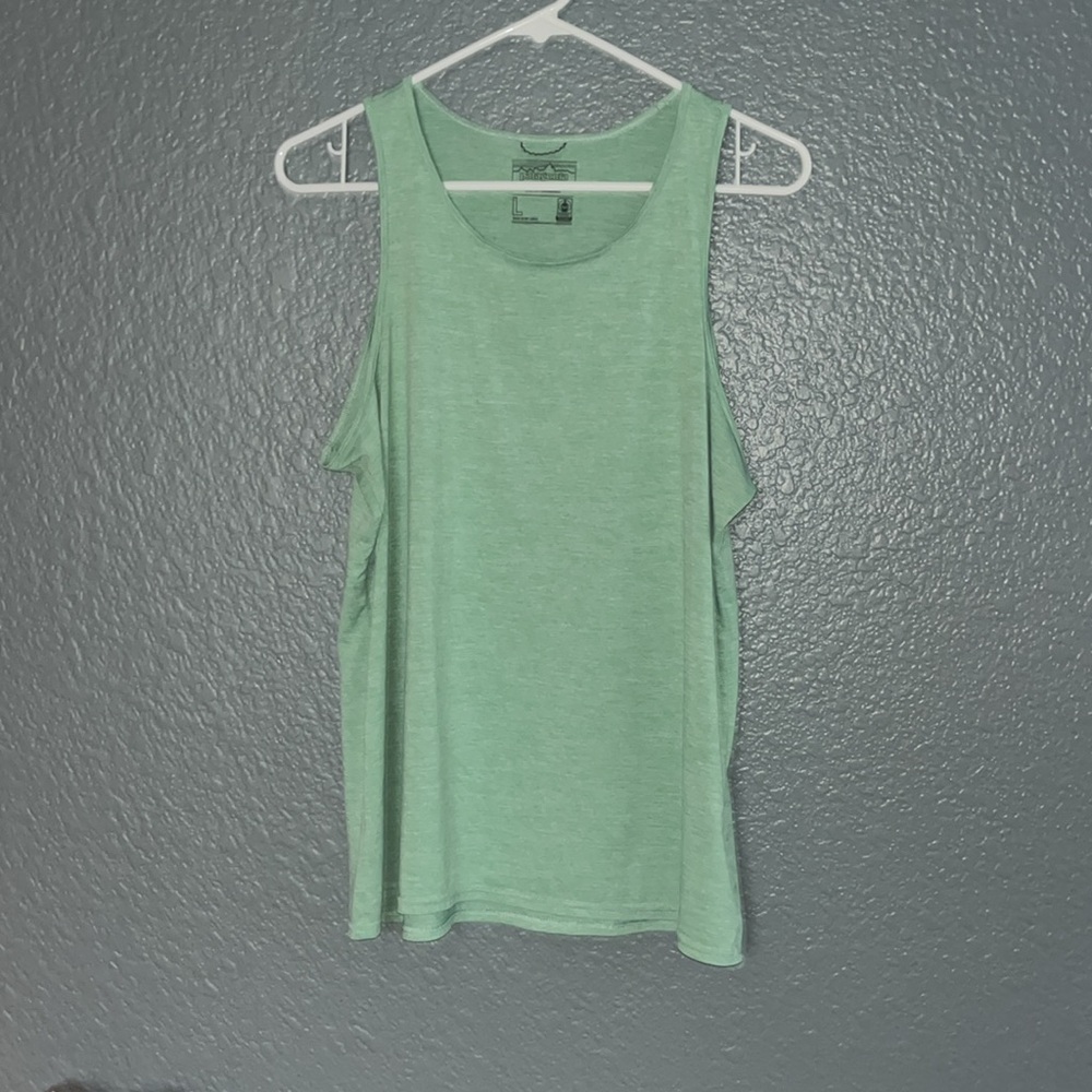 Patagonia Green Sleeveless Relaxed Tank Top